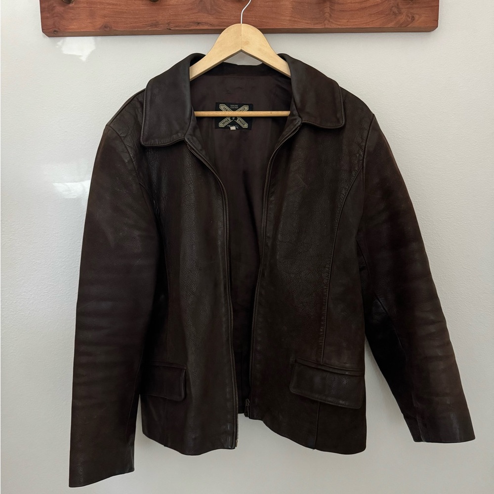 Vera Pelle Distressed Leather Jacket